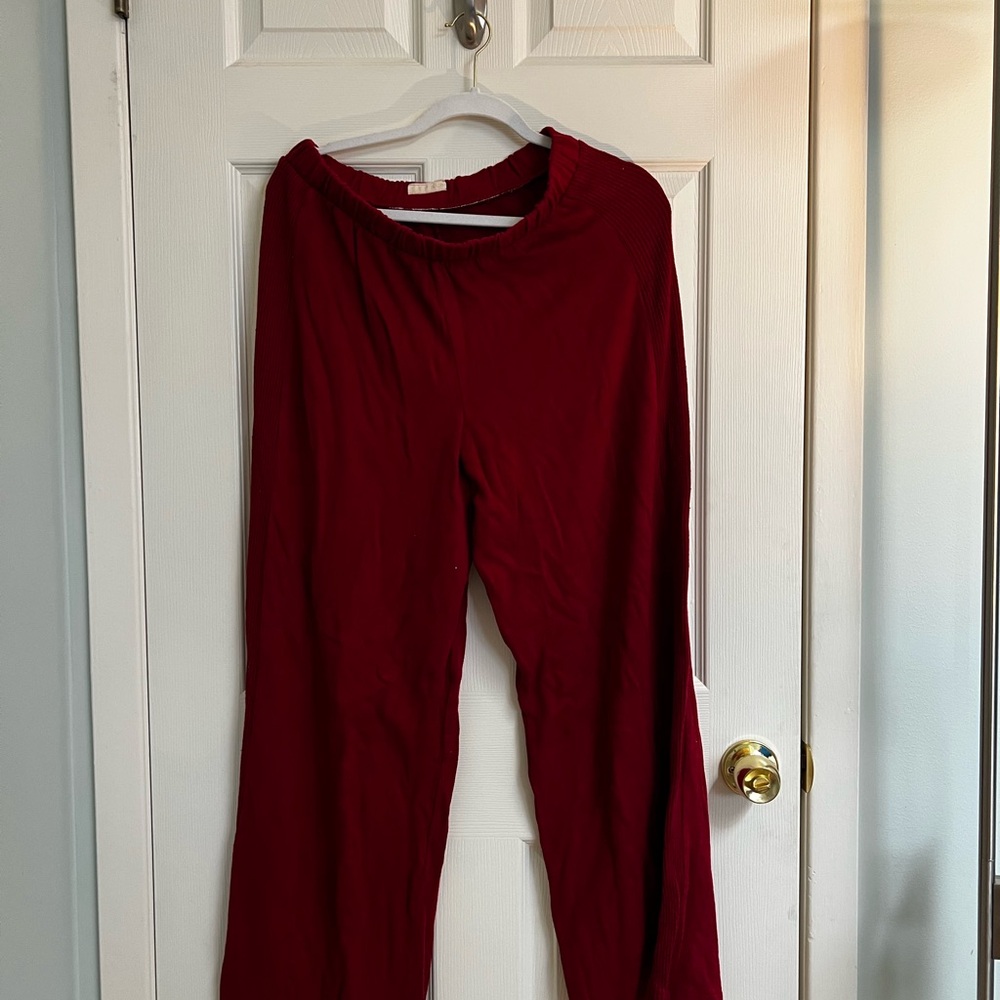 Elegant Red Women's Pants